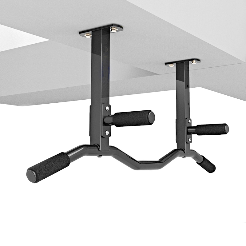 Home Gym Organization - Barra pull-up montada na parede para