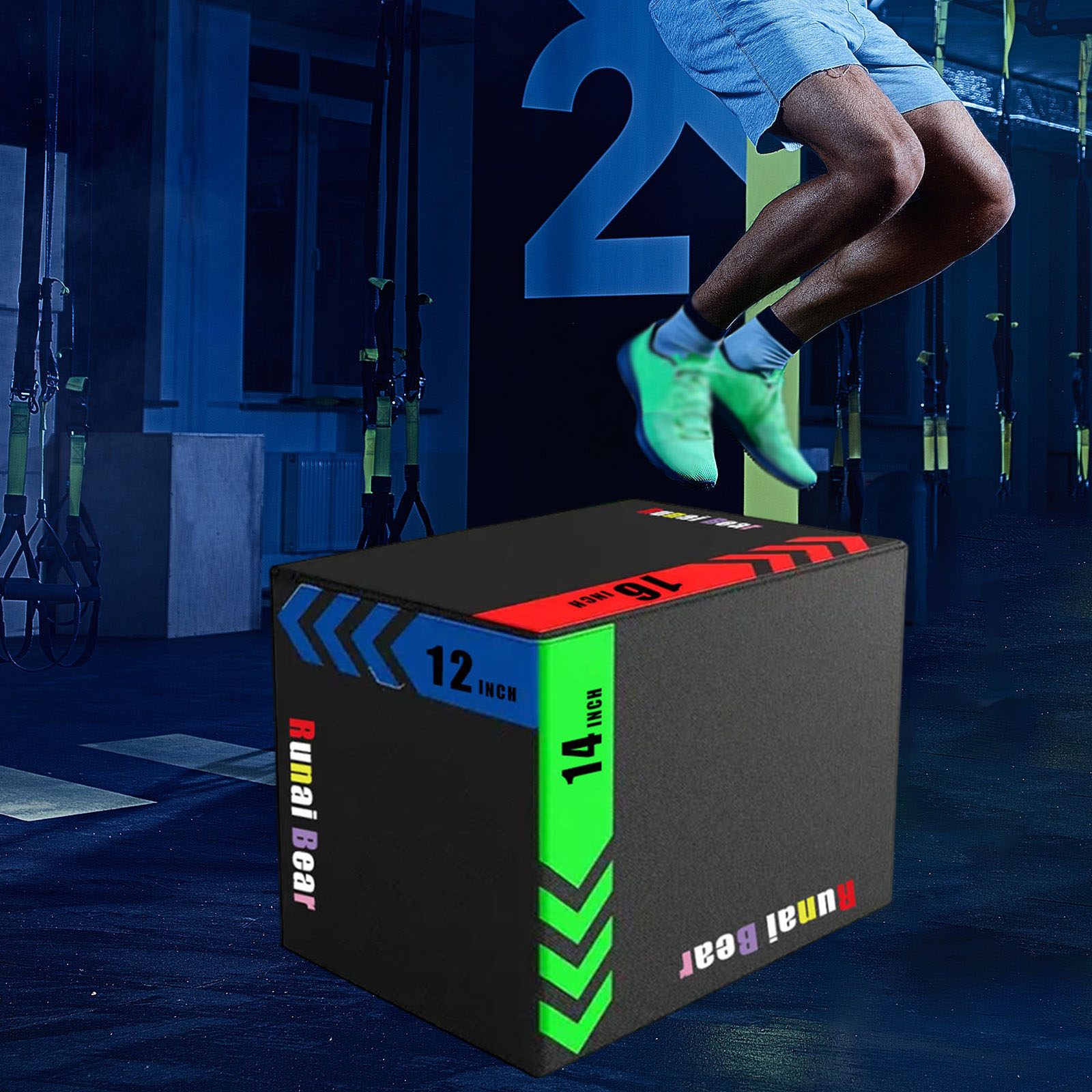 Home Gym Jump Box - Caixa de Exercício Plyo Portátil, Equipamento