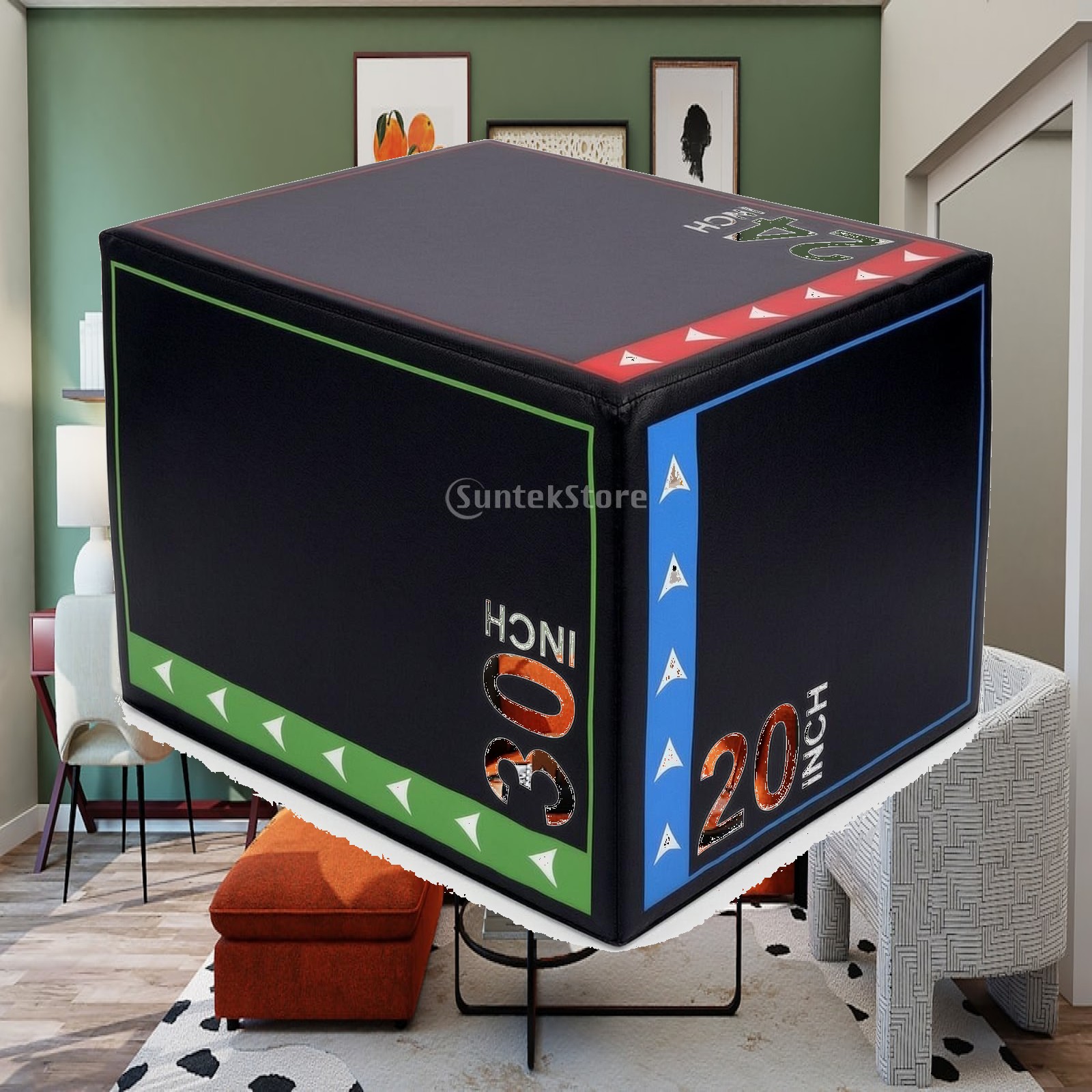 Home Gym Jump Box - Caixa de Salto Plyometrica Macia com