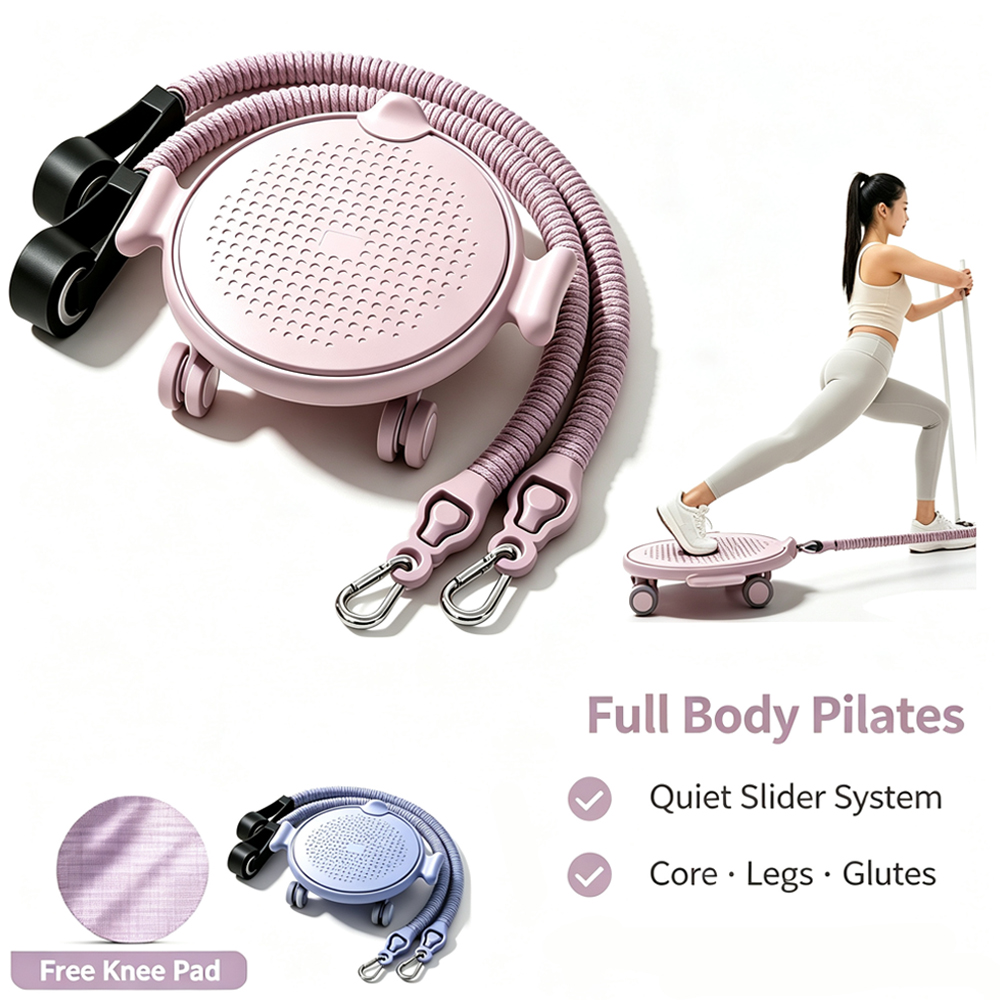 Home Gym Second - Kit Ab Roller com Disco Deslizante