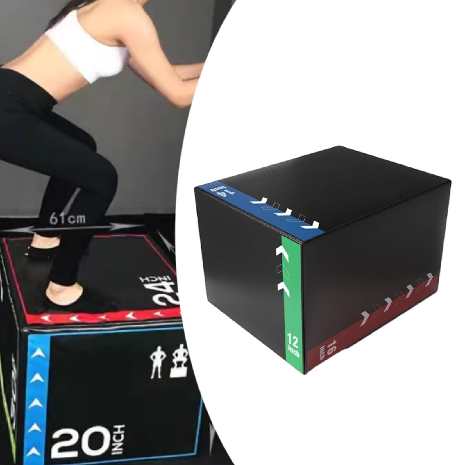 Home Gym Jump Box - Caixa de salto pliométrica, resistente, versátil,