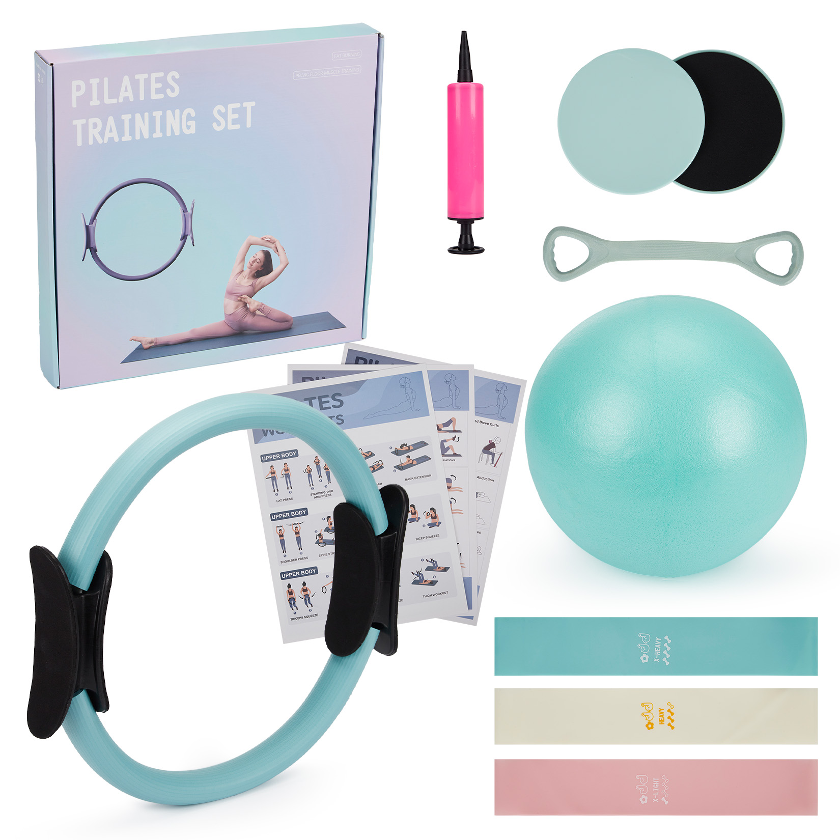 Home Gym Kit - Conjunto de Treinamento de Pilates, Anel