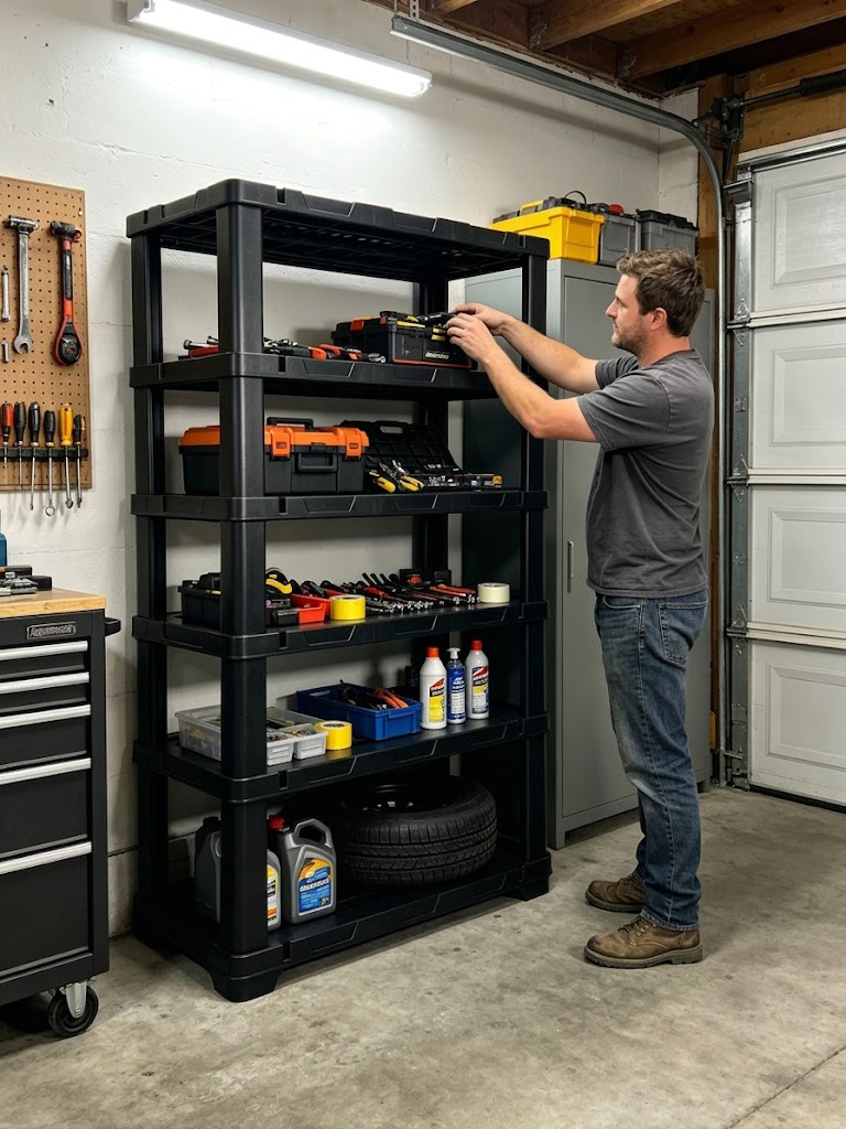 Estante de Armazenamento Plást - Home Gym Organization avaliação e preço