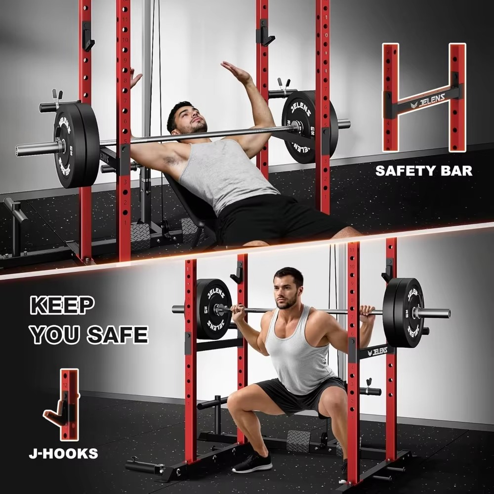 S21 Power Cage Rack Multifunci - Home Gym Leg Extension avaliação e preço