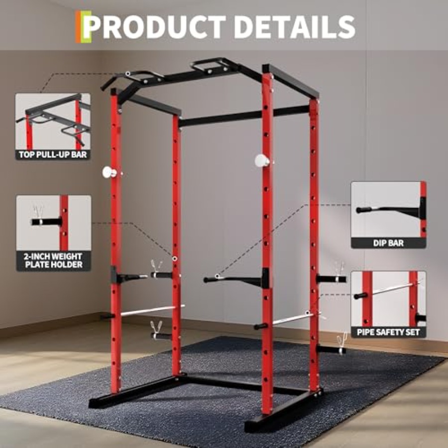 Gaiola de Força Reforçada com  - Home Gym Rack avaliação e preço