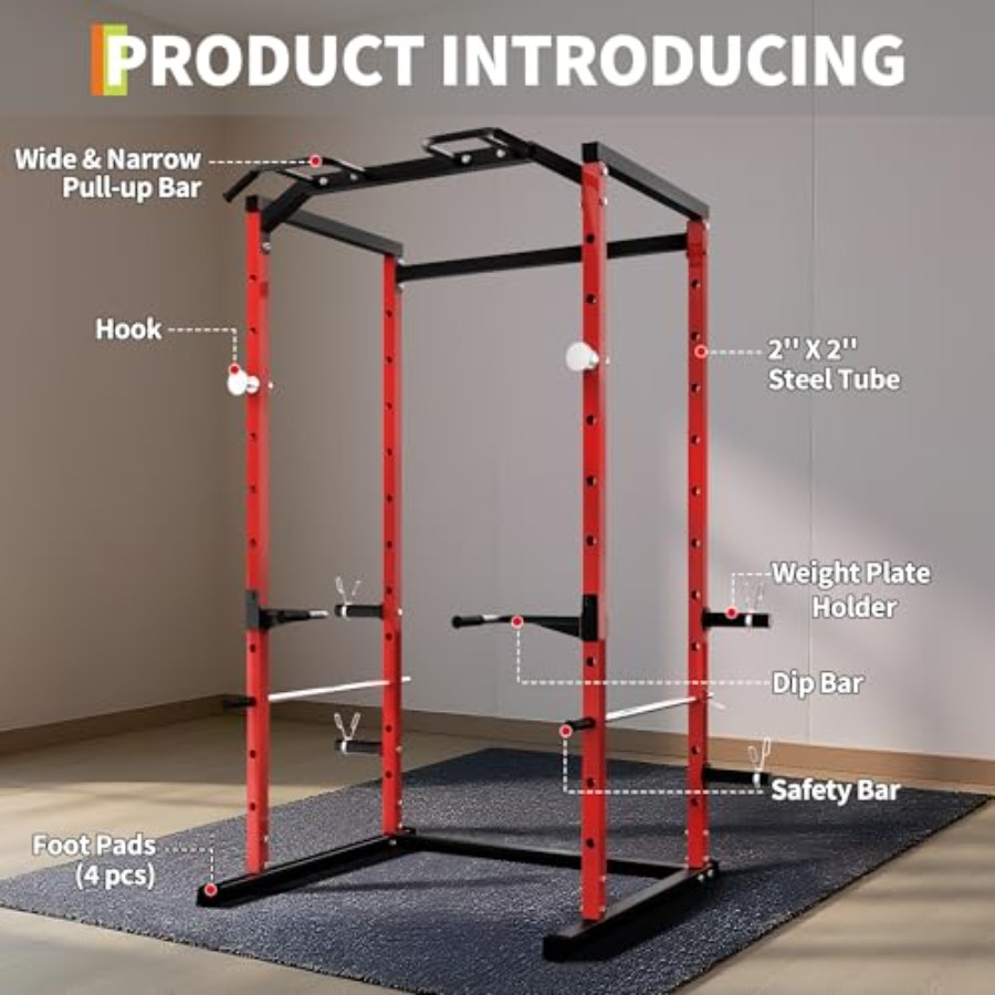 Gaiola de Força Reforçada com  - Home Gym Rack avaliação e preço