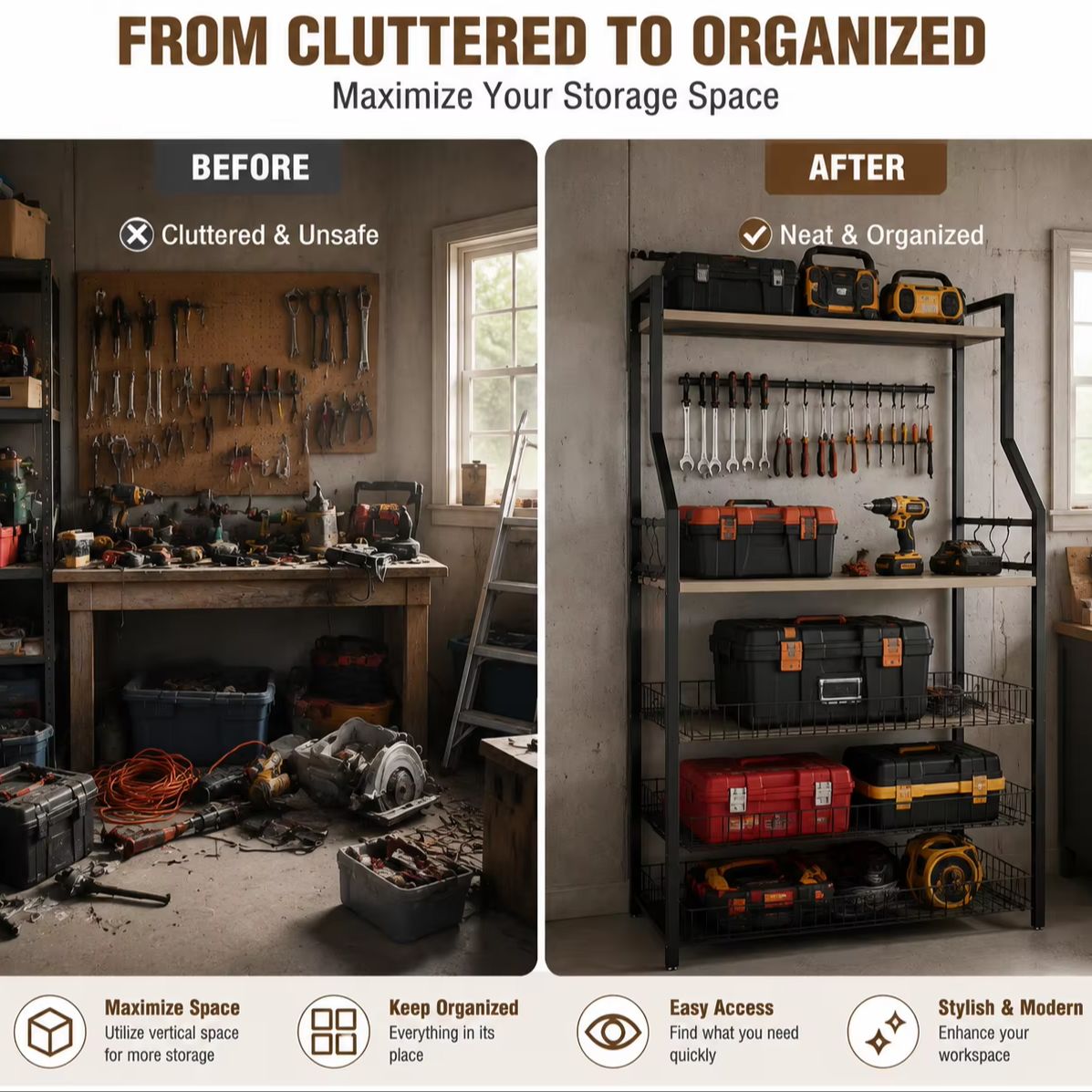 Estante de Cozinha de 5 Níveis - Home Gym Organization avaliação e preço