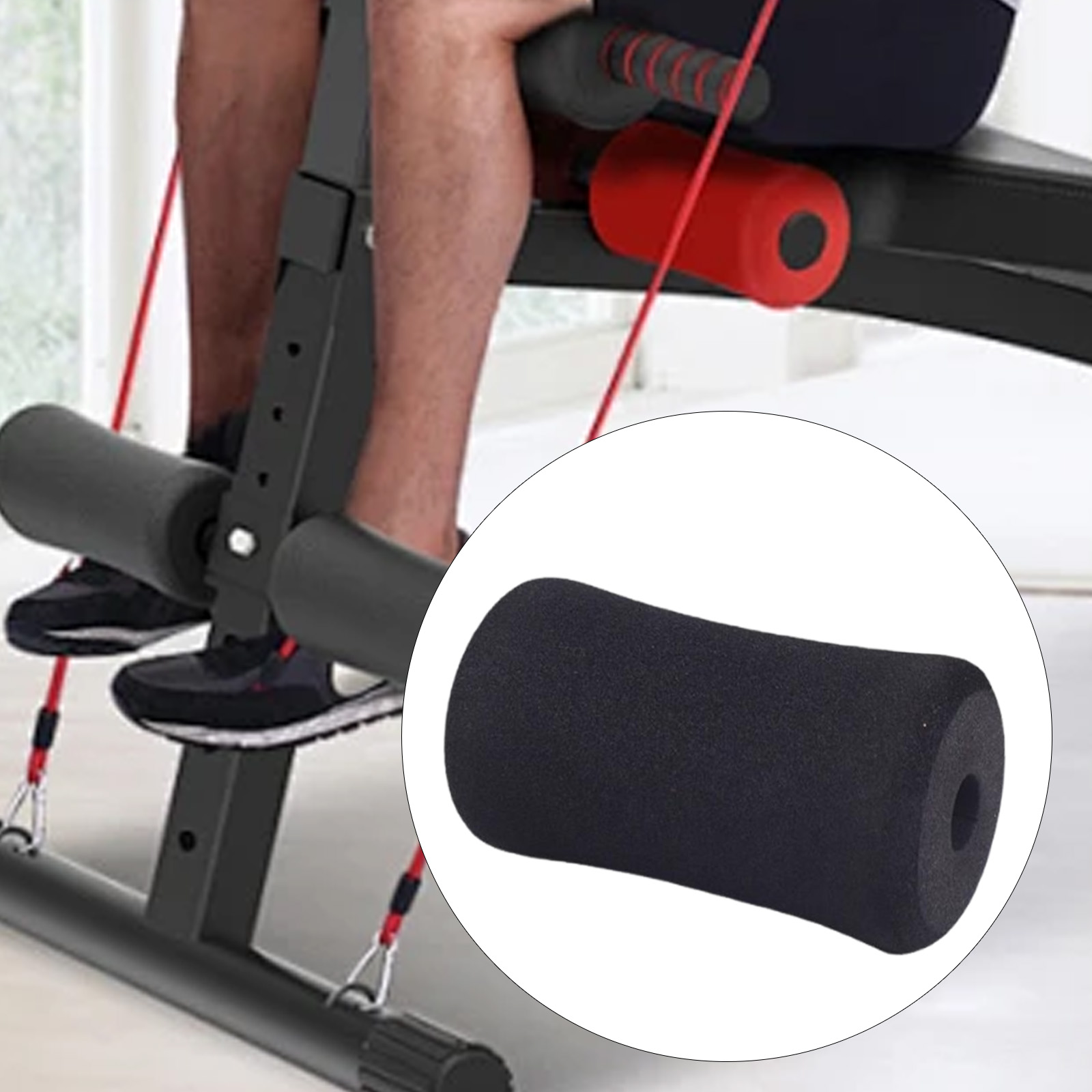 Rolo de almofada de pé de espu - Home Gym Leg Extension avaliação e preço