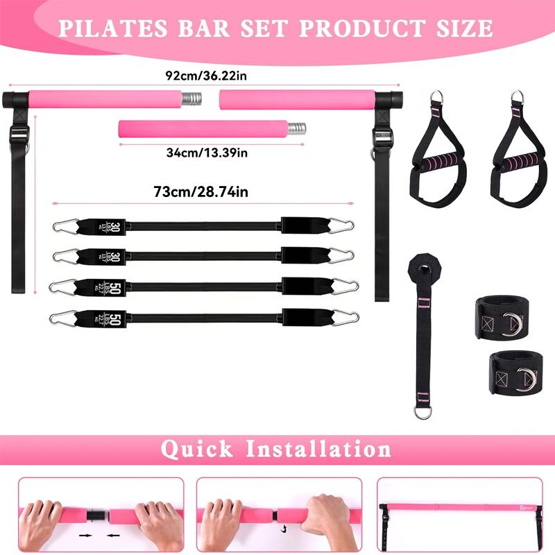 Kit de Barra de Pilates Multif - Home Gym Kit avaliação e preço
