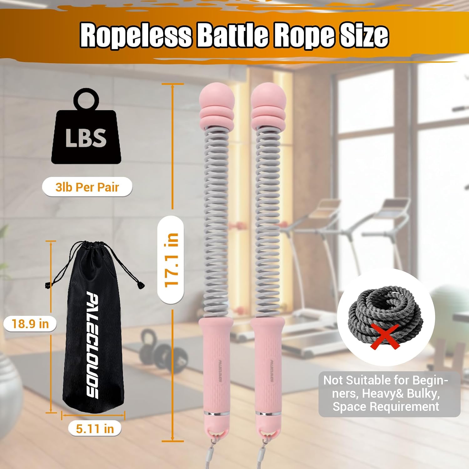 Corda de Batalha Portátil Sem  - Home Gym Portable avaliação e preço