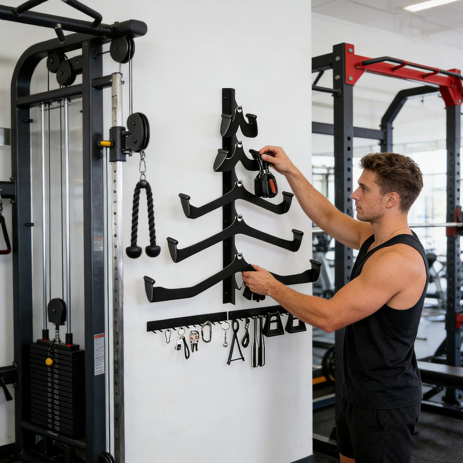 Rack de ginástica para barra d - Home Gym Organization avaliação e preço